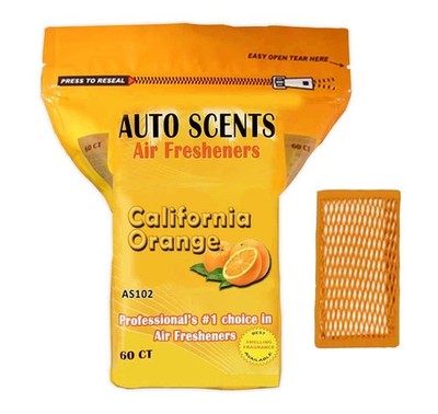Professional California Orange Scent Air Freshener Pads   Heavy-Duty Odor Eli...