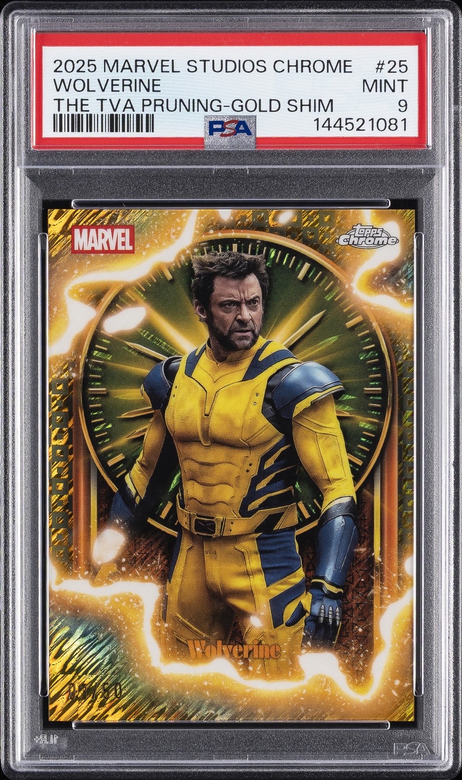 Wolverine #TVA-25 Marvel 2025 Topps Chrome Studios The TVA Pruning trading card — raw and PSA graded price guide