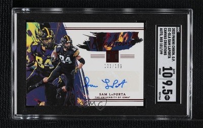 2023 Chronicles Draft Picks Red Sam LaPorta SGC 9.5 Mint+ Rookie Auto RC 0q4x