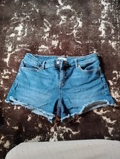 Pantaloncini donna Sofia Jeans denim con orlo sfilacciato taglia 4 chi corti