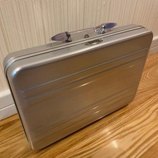 ZERO HALLIBURTON Aluminum Attache Case LM4-PS Heavy-Duty