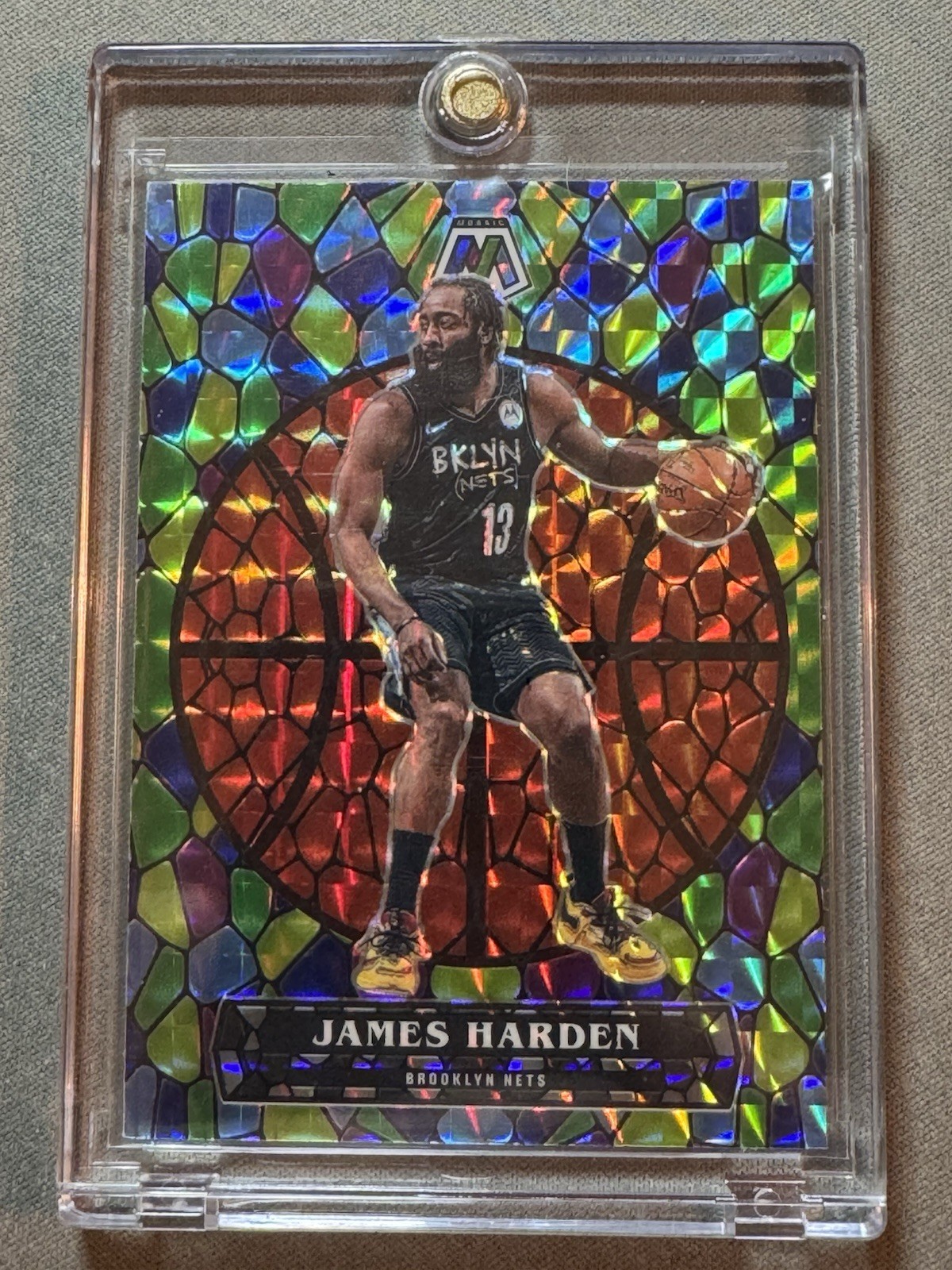 2020-21 Panini Mosaic - Stained Glass James Harden #8