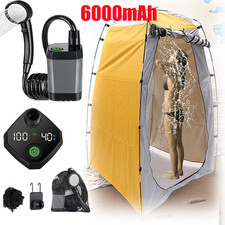 Portable Camping Shower Rechargeable 6000mAh Outdoor Camp Pump for Hiking Travel