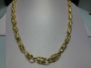 Authentic 14 KT GOLD PLATED 30 INCH 6MM TURKISH QUEEN CAST ROPE CHAIN NECKLACE