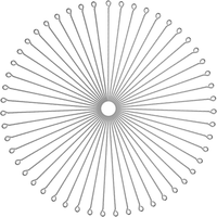 70Mm ÖSenstifte Edelstahl 200 StüCk Open Eye Pins Silber FüR Ohrring AnhäNger Pe