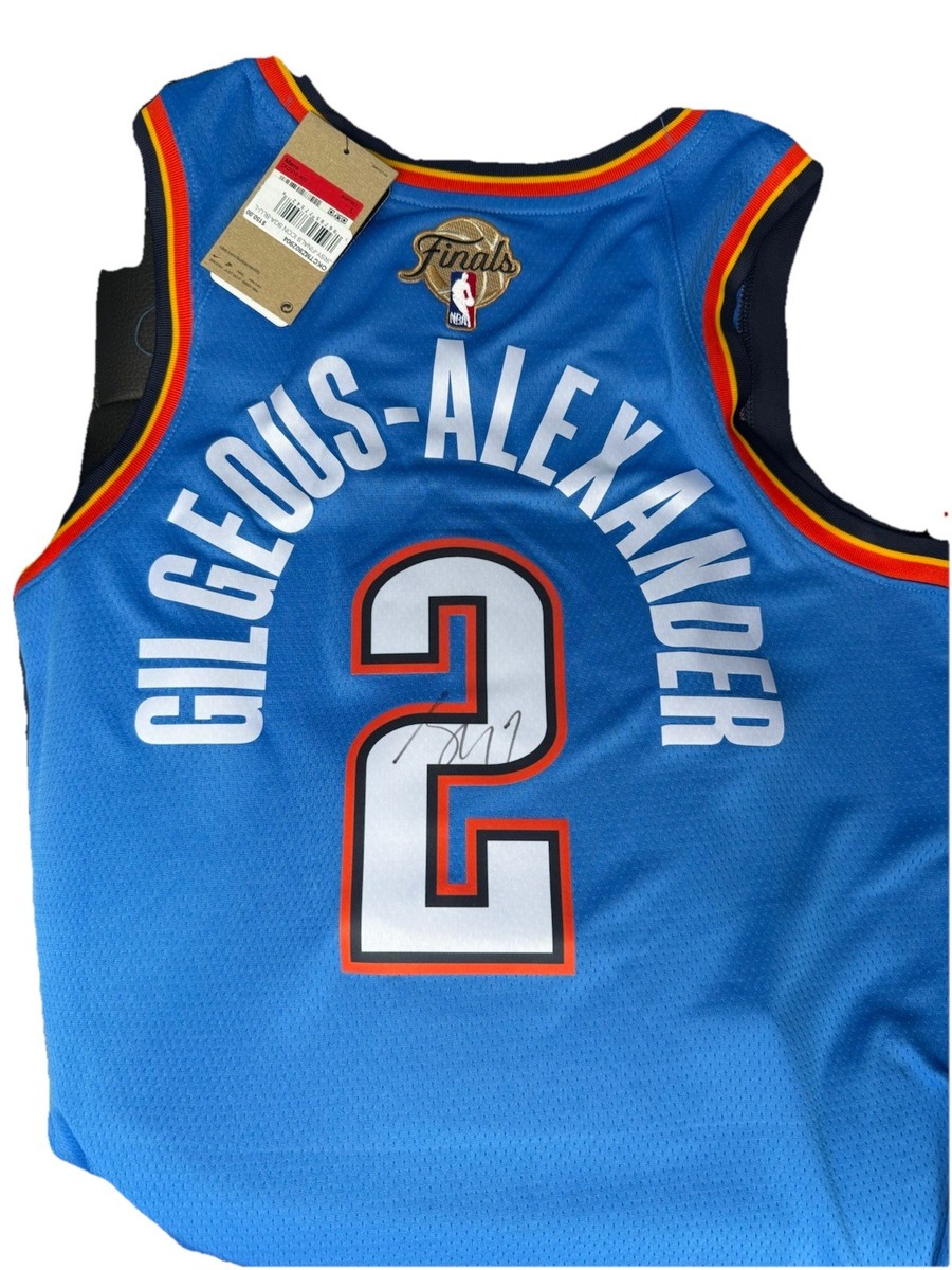 Gilgeous-Alexander ユニフォーム(2025CITY)M Shai Gilgeous-Alexander Signed Authentic 2025 NBA FINALS