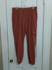 Banana Republic Joggers Pants Brown Women  s Size M Stretch Waist Classy C5