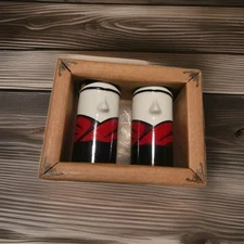 Jorge Mora Artist Series Salvadore Dali Ceramic Salt and Pepper Shakers