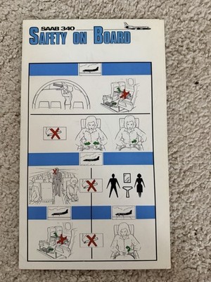 Tempelhof Airways Saab 340 Safety Card