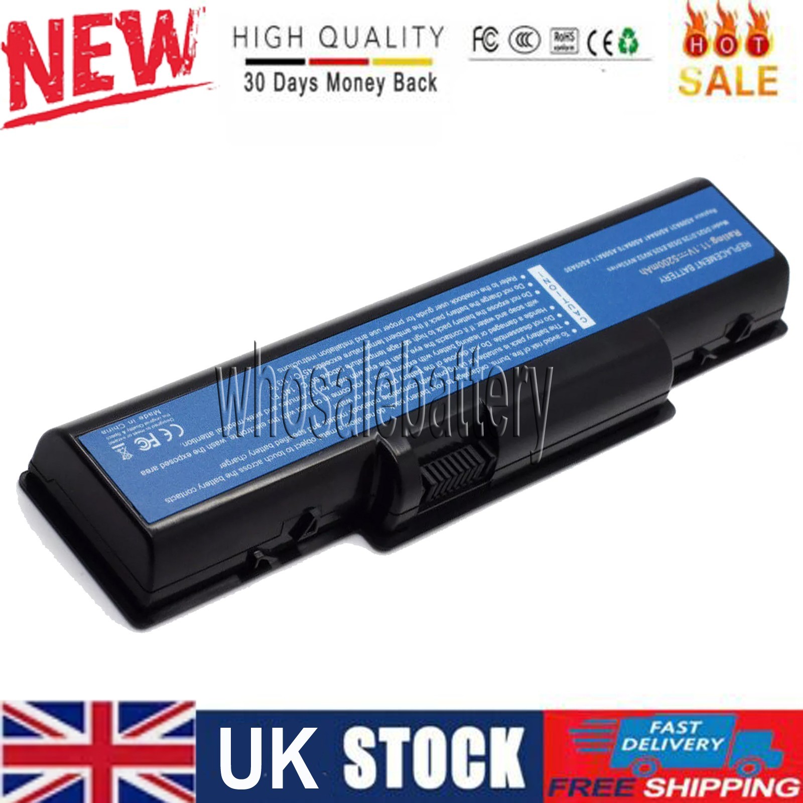 Laptop Battery for Acer eMachines E525 D525 E625 E725 AS09A31 AS09A51 AS09A61 UK