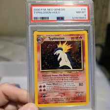 *Swirl* 2000 Neo Genesis Typhlosion Rare Holo #18 NM-MT PSA 8 on eBay