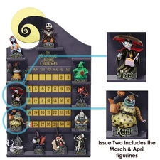 Bradford Exchange Disney Nightmare Before Christmas Calendar Figurines MAR & APR