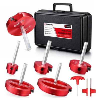 PVC Pipe Reamer Kit Aluminum PVC Fitting Saver CPVC Sch 40 Pipe Repair Tool