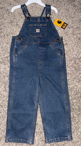 3T Carhartt Denim Latzhose Baby Kleinkind 3T Blue Jeans