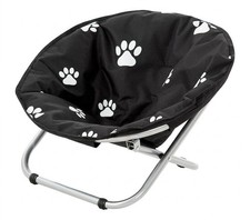 Elevated Pet Cot Round Folding Dog Cat Bed Water-Resistant Indoor Outdoor Small