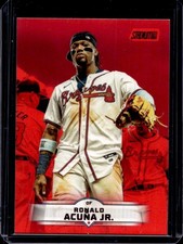 2025 Topps Stadium Club Ronald Acuna Jr. Red Foil #4 Braves