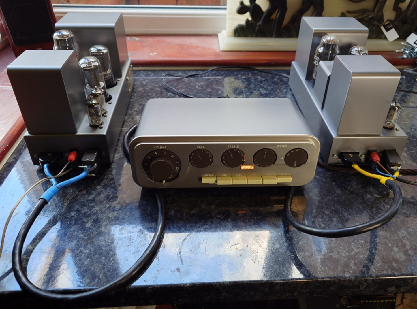 Pair of Quad II Monoblocks and Quad 22 Pre-amp fully serviced.