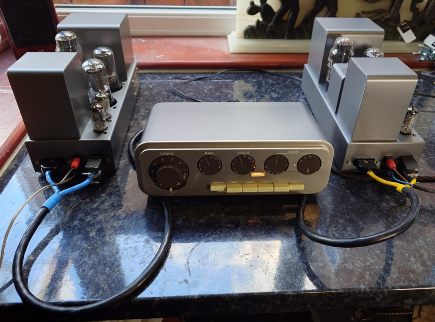 PairofQuadIIMonoblocksandQuad22Pre-ampfullyserviced.