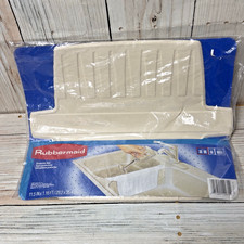 Rubbermaid Almond Kitchen Twin Sink Divider Dish Protector Mat 1297 Vtg 1994 USA