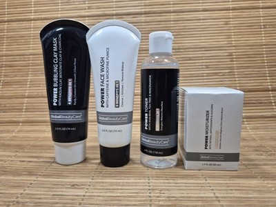 Global Beauty Care  POWER Face Wash, Moisturizer, Toner & Clay Mask ~ FREE SHIP