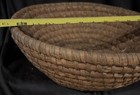 Antique PRIM basket rye grass ash splint Amish Pa Tightly coiled 13” BIG! — photo 8
