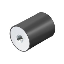 30x40mm Rubber Female M8 Thread Mount Isolator Replace Anti Vibration Pads Flat