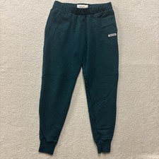 Abercrombie  Fitch Soft A F Fleece Joggers Mens Small Teal Green Sweatpants