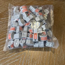 100pcs 2-Way Spring Lever Terminal Block Cable Wire Connector PCT-212 (bin 1)