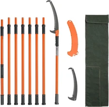  Manual Pole Saw, 7.3-27 ft Extendable Tree Pruner, 