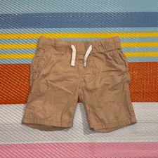 H M Tan Khaki Elastic Waist Shorts Boys Kids Size 4T