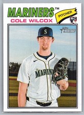 2026 Topps Heritage Cole Wilcox #155 Seattle Mariners