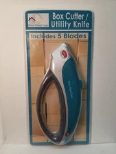 Box Cutter Utility Knife - Retractable - Multi-Position Blade, Locking - NEW