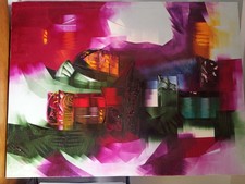 DIPINTO OLIO BRUNO FAEL 1975 Autentico 60x80 