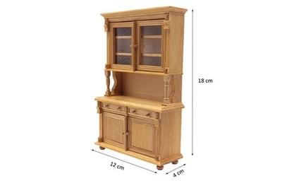 Creal 27210 Küchenschrank Eiche hell 1:12 für Puppenhaus NEU!#