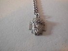Vintage Sterling Silver Chain, Religious Crown of Thorns Pendant — photo 3