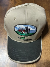 Ag Farm Credit-Beige/Black K-Products Snapback Hat/Cap-NEW