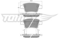 Tomex Brakes Bremsbelagsatz, Scheibenbremse TX 13-62 FüR Toyota
