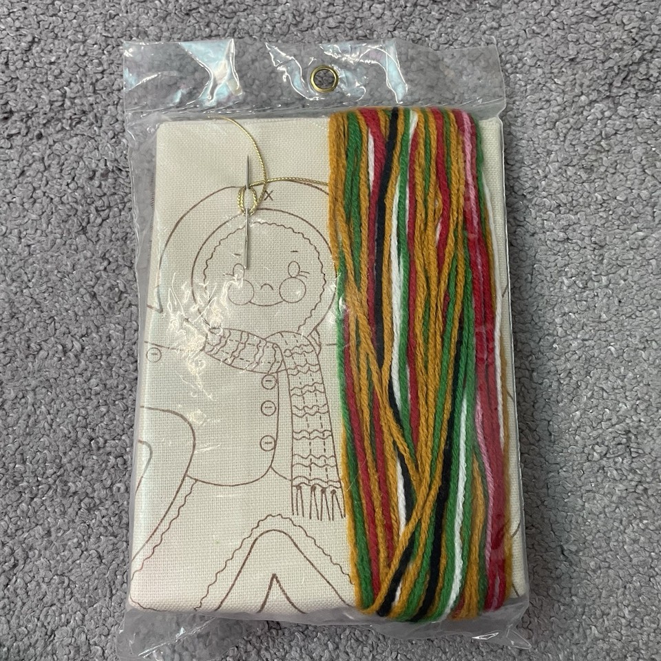 Carousel Puffet Quick Stitch Gingerbread Man Ornament Kit #622 New ...