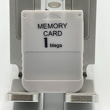 Playstation Off Brand 1 mega memory card Light Gray Color