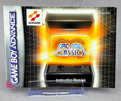 Gameboy Advance Anleitung Konami Arcade Classics Manual GBA PAL Sammler