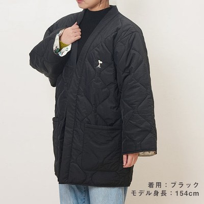 PEANUTS Snoopy Jacket DAN-TEN  Packable Hanten (Reversible) Lightweight Black