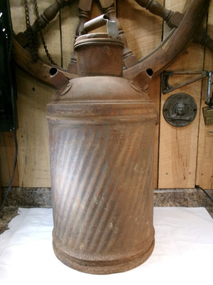 Antique 1920's Standard Oil Measure Butler Mfg Co 10 Gallon Rustic Steel Gas Can
