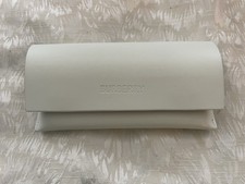NEW BURBERRY Eyeglass / Sunglass Case Off White