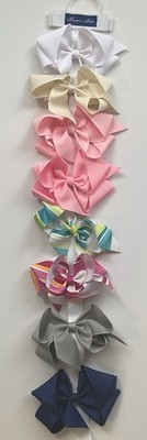 BOWS ARTS 8 CLASSIC HANDMADE IN USA BIG BOWS 1 1/2  GROSGRAIN RIBBON MEW
