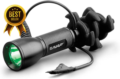#ad NAP Apache Predator Stabilizer Green LED Pressure Switch Hog Hunting Light $56.71