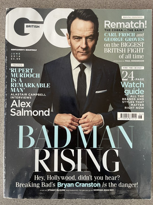 GQ June 2014, Bryan Cranston Breaking Bad, Carl Froch, George Groves Wilkinson