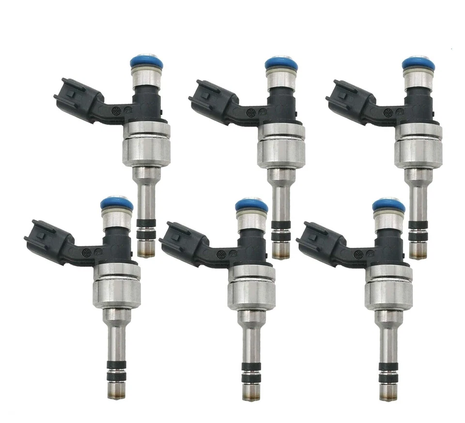 Set of 6 Fuel Injectors For Buick LaCrosse Cadillac CTS SRX GMC Terrain 3.0L V6 Foto 4 de 4