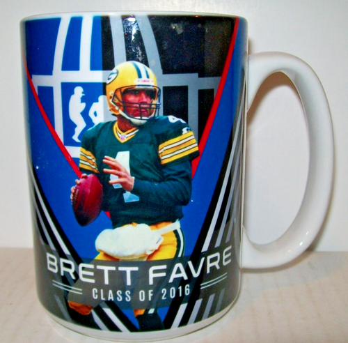 NFL GREEN BAY PACKERS BRETT FARVE 2016 HALL OF FAME KAFFEETASSE