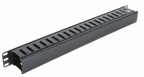 1U 1RU Horizontal Cable Management with Cover- Same Day Shipping- USA Seller - Picture 2 of 6