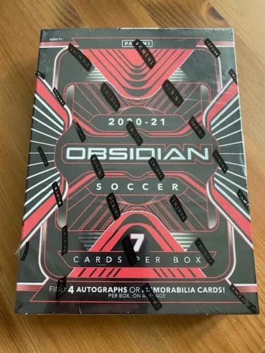 2020-21  PANINI OBSIDIAN  SOCCER - FACTORY SEALED HOBBY BOX HAALAND MAN CITY